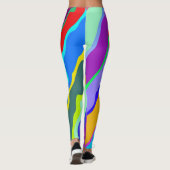 Leggings Motif abstrait multicolore "Ratti_Creative_Arts" (Dos)