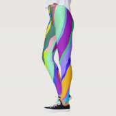 Leggings Motif abstrait multicolore "Ratti_Creative_Arts" (Gauche)