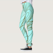 Leggings Motif abstrait mystique moderne (Gauche)