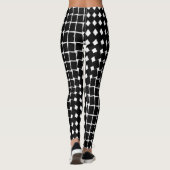 Leggings Motif abstrait noir (Dos)