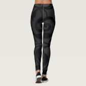 Leggings Motif Abstrait noir torride (Dos)