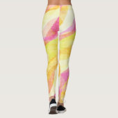 Leggings Motif Abstrait Ondulé Vibrant (Dos)