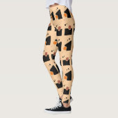 Leggings Motif Abstrait Peach (Gauche)