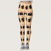 Leggings Motif Abstrait Peach (Devant)