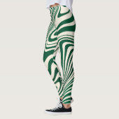 Leggings Motif Abstrait Retro Green (Gauche)