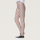 Leggings Motif abstrait sans à damiers plaid (Gauche)