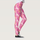 Leggings Motif abstrait simple avec feuilles de monstera, f (Droite)
