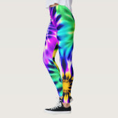 Leggings Motif Abstrait Tie Dye Adire (Gauche)