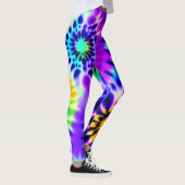 Leggings Motif Abstrait Tie Dye Adire (Droite)