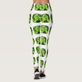 Leggings Motif Abstrait vert (Dos)