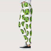 Leggings Motif Abstrait vert (Gauche)