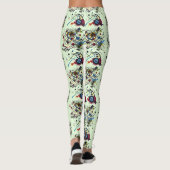 Leggings Motif Abstrait vert frais (Dos)
