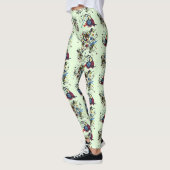 Leggings Motif Abstrait vert frais (Gauche)
