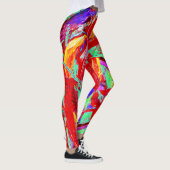 Leggings Motif Abstrait vif (Droite)