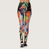 Leggings Motif abstrat moderne complexe et spectaculaire (Dos)