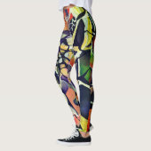 Leggings Motif abstrat moderne complexe et spectaculaire (Gauche)