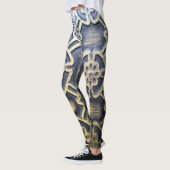 Leggings Motif africain abstrait moderne (Gauche)