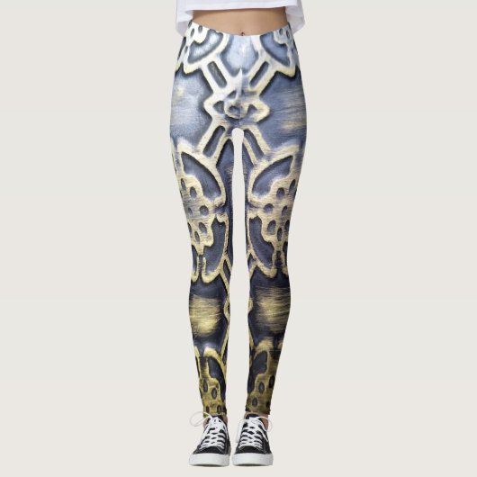 Leggings Motif africain abstrait moderne (Devant)