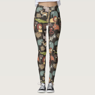 Leggings Motif africain d'animaux