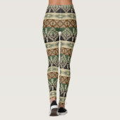 Leggings motif africain tribal ethnique (Dos)