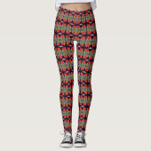 Leggings Motif Agave en floraison (Devant)