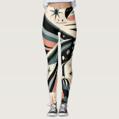Leggings Motif Aigle Atomique à Bec Fort (Devant)