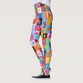 Leggings Motif Alphabet Jumble (Gauche)