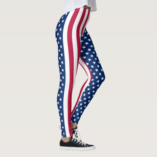 Leggings Motif américain du drapeau (Droite)