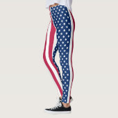 Leggings Motif américain du drapeau (Gauche)