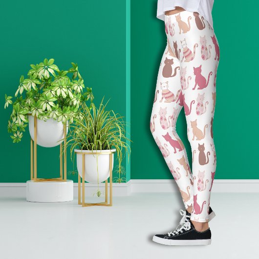 Leggings Motif Amoureux des chats