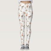 Leggings Motif animal de bois mou (Devant)