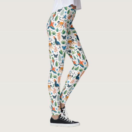 Leggings Motif animal de la forêt tropicale (Droite)