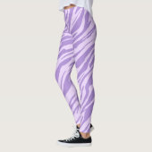 Leggings Motif animal sauvage Lilac Zebra (Gauche)