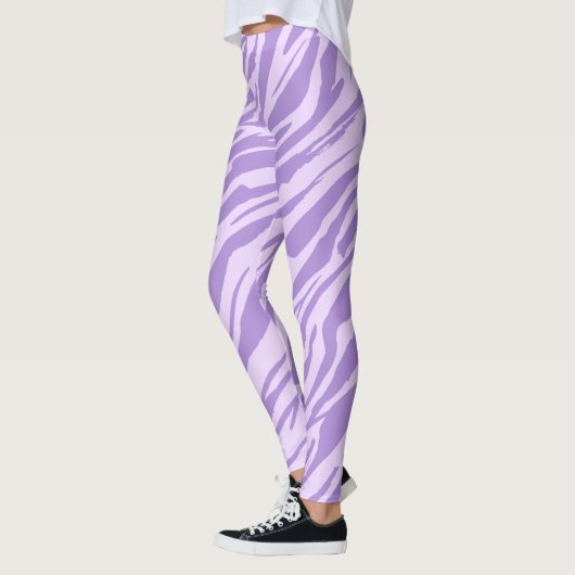 Leggings Motif animal sauvage Lilac Zebra (Gauche)