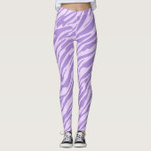 Leggings Motif animal sauvage Lilac Zebra (Devant)