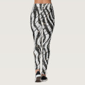 Leggings Motif Animaux Abstraits blancs et noirs (Dos)