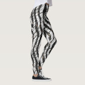 Leggings Motif Animaux Abstraits blancs et noirs (Droite)
