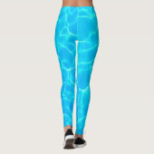 Leggings Motif Aqua Avec Réflexion Vagues (Dos)