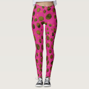 Leggings Motif aquarelle avec peau Abstraite de Cheetah.