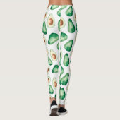 Leggings Motif Aquarelle Avocado (Dos)