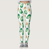 Leggings Motif Aquarelle Avocado (Devant)