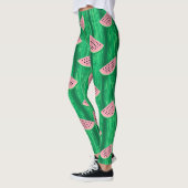 Leggings Motif aquarelle pastèque (Gauche)