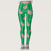 Leggings Motif aquarelle pastèque (Devant)