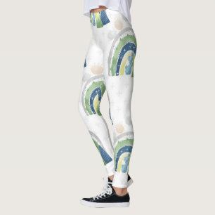 Leggings Motif arc-en-ciel aquarelle