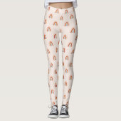 Leggings Motif arc-en-ciel Doodle doux (Devant)