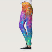 Leggings Motif arc-en-ciel en verre tendu (Gauche)