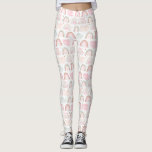 Leggings Motif arc-en-ciel Pastel<br><div class="desc">Légères et blanches pattes motifs pastel rose arc-en-ciel.</div>