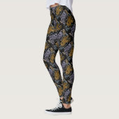 Leggings Motif Argent et Or Griffin (Gauche)