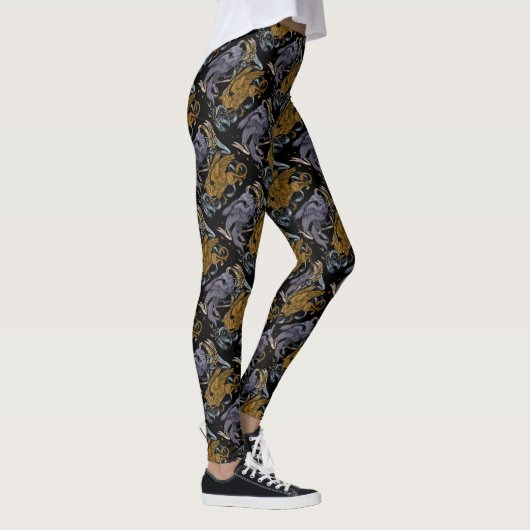 Leggings Motif Argent et Or Griffin (Droite)
