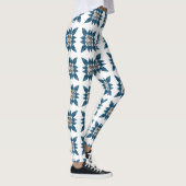 Leggings Motif Art déco bleu (Droite)
